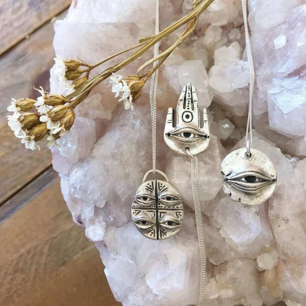 Sterling Silver Protection Pendant & Chain